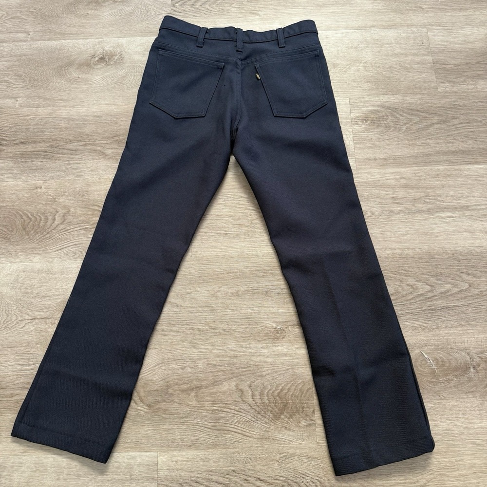 Vintage 70s 80s Levi's Sta-Prest 517 Scovill Zip Blue USA Bootcut ACTUAL 28x28
